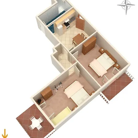 With Parking Space Zavalatica, Korcula - 4453 アパート *